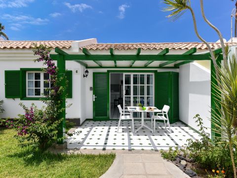Campo Golf 6: Bungalow Maspalomas | VillaGranCanaria Terrasse