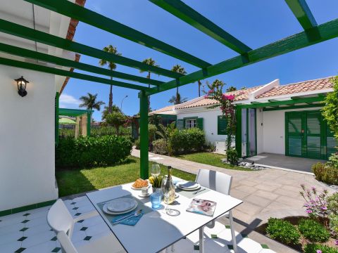 Campo Golf 27: Bungalow Maspalomas | VillaGranCanaria Terraza