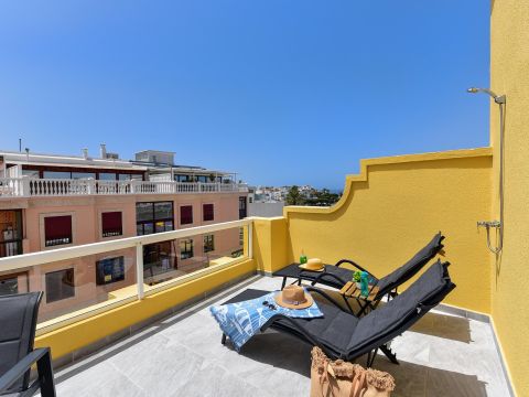 Ferienwohnung Arguineguín direkt am Meer | Marañuelas 308 Solarium