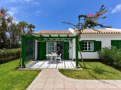 Campo Golf 1: Bungalow Maspalomas | VillaGranCanaria Terraza