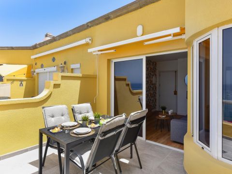 Ferienwohnung Arguineguín direkt am Meer | Marañuelas 308 Terraza