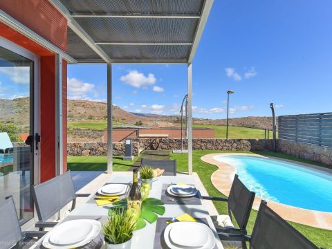 Vista Golf 5 with pool in Salobre Golf | VillaGranCanaria Armario