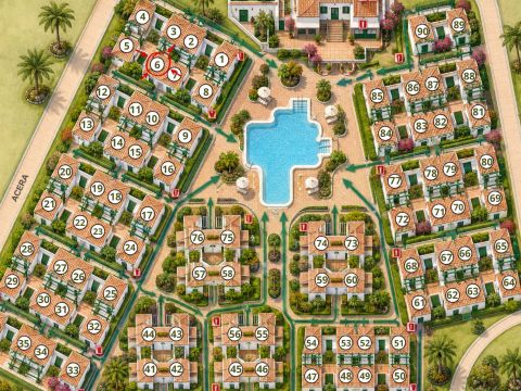 Campo Golf 6: Bungalow Maspalomas | VillaGranCanaria Plano